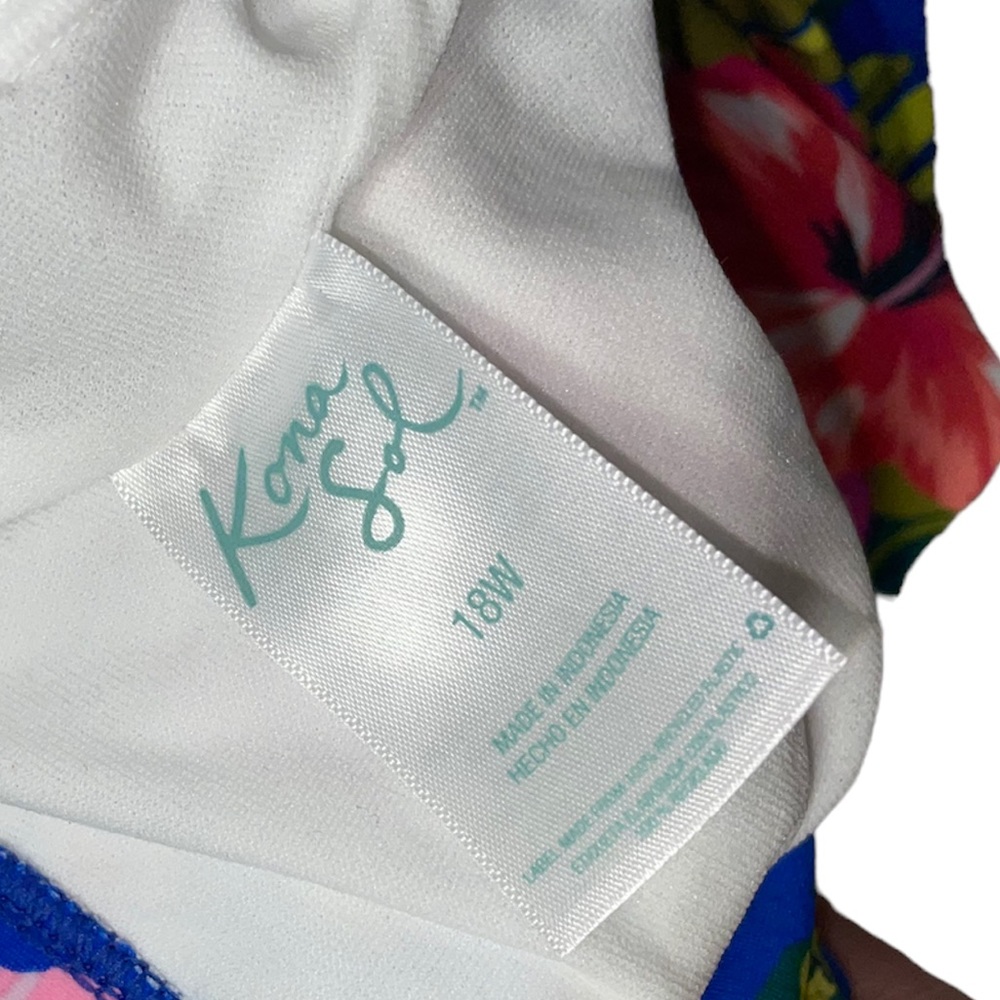 NWOT Kona Sol Floral Off the Shoulder One Piece Swimsuit - Picture 6 of 6